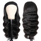 olimaruly Headband Wig Human Hair Body Wave Human Hair Wigs Brazilian Glueless Wig None Lace Front Wigs for Black Women Half Wigs 150% Density Natural Color 12 Inch