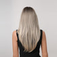 Tumhorn Long Ombre Blonde Wigs for Women Long Wavy Brown Ombre Light Blonde Wig Hair Replacement Wig Cosplay Costume Halloween Wigs