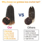 6 Packs Goddess Locs Crochet Hair, 24 Inch Straight Faux Locs Crochet Braids, Pre-Looped Curly Soft Synthetic Ombre Braiding Hair Extensions for Black Women(24 Inch, 6 Packs, 1B/27#)