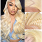 Femca 613 13x6 Lace Front Wig Human Hair 200 Density Blonde Wig Human Hair HD Lace Frontal Wig Pre Plucked 100% Real Human Hair Easily Stained No Tangle Minimal Shedding 24 Inch