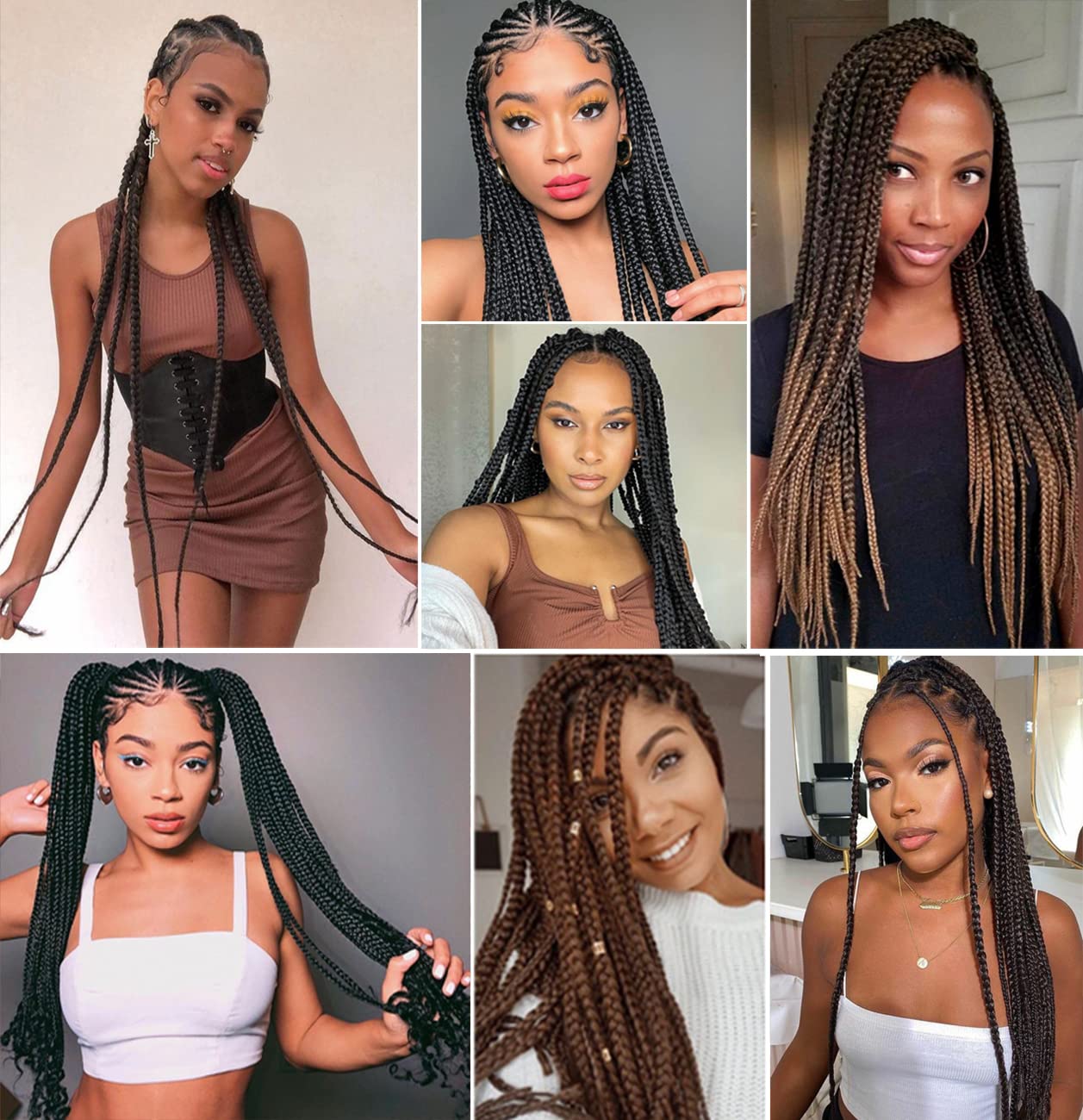 Braiding Hair pre stretched 20 Inch 8 Packs Prestretched Braiding Hair Extensions For Braids Easy Braid Synthetic Professional Soft Yaki Texture,No Itch(20in,1b#)