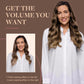 GOO GOO Clip in Hair Extensions Real Human Hair, Remy Human Hair Extensions Clip ins for Women, Natural Human Hair, 16inch 120g 7Pcs, 4/27/4 Balayage Chocolate Brown to Caramel Blonde