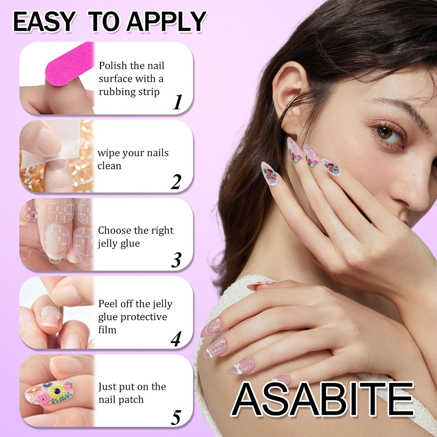 24 Pcs Nude Press on Nails Medium Almond Fake Nails with Glue Artificial Acrylic Nails Press ons with Golden Glitter Leaf Design Full Cover Reusable Stick on Nail for Women Girls Daily Wear