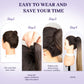 ORSUNCER Drawstring Ponytail Extension, Long Straight Pony Tails Hair Extensions Natural Soft Clip in Ponytail for Women Synthetic Hairpieces Auburn Brown