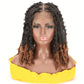 BEART Butterfly Locs Wig Braided Wigs for Black Women, 14 inch Full Lace Butterfly Locs Crochet Hair Short Braided Lace Front Wig with Baby Hair, Synthetic Box Braid Wig Faux Locs Wigs Dreadlock Wig