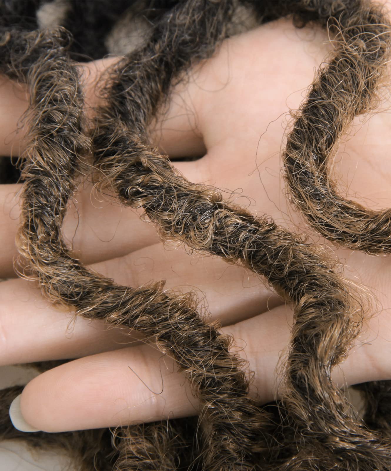 Faux Locs Crochet Hair 24Inch Goddess Locs Crochet Hair, 6Packs Crochet Locs Soft Locs Curly Ends Boho Faux Locs Synthetic Locs Crochet Hair Crochet Braids for Black Women Human Hair(1B/4/30, 24'')