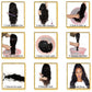 Design Hair Products Women Middle Highlights Wigs Long Part for Synthetic Brown Blonde Straight Mixed wig Osier Hair（A，16)