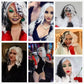 Ruina Half Black White Cruella Deville Wig for Cruella Deville Costume Women Girls Cruella Costume Curly Wavy Wigs for Party Halloween Costume R019BW