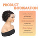 Inghood Braided Lace Front Wigs For Black Women Braided Curly Human Hair Wigs Fully Handmade Braided Wig Pixie Cut Wig 13x4 Lace Front Wigs Human Hair Curly Bob Wig Human Hair (Natural Color)