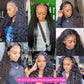 JTMMP 36 Inch Deep Wave Lace Front Wigs Human Hair Pre Plucked 13x6 HD Transparent Lace Frontal Wigs Human Hair 200% Density Deep Curly Glueless Wigs Human Hair for Women