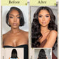 Human Hair Bundles 4 Bundles Hair Extensions Body Wave Human Hair 16 18 20 22 Inch 100% Unprocessed Brazilian Virgin Hair Quick Weave Natural Black
