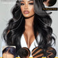 Sunber 13x4 Pre-Everything Wig With Loose Wave Face-Framing Layers And Side-Swept Bangs With Drawstring 180% Density 18Inch