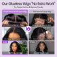 UVVUVV Wear and Go Glueless Wigs Pre Plucked Pre Cut 4x4 Body Wave Bob Wig Human Hair wigs for black women Short Bob Wig Human Hair 180 dentisty natrual color 14inch