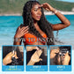 Human Braiding Hair Deep Water Wave Bulk 100g 24 Inch Curly for Boho Braids Extensions No Weft 2 Braids Per Pack Wet and Wavy Natural Color