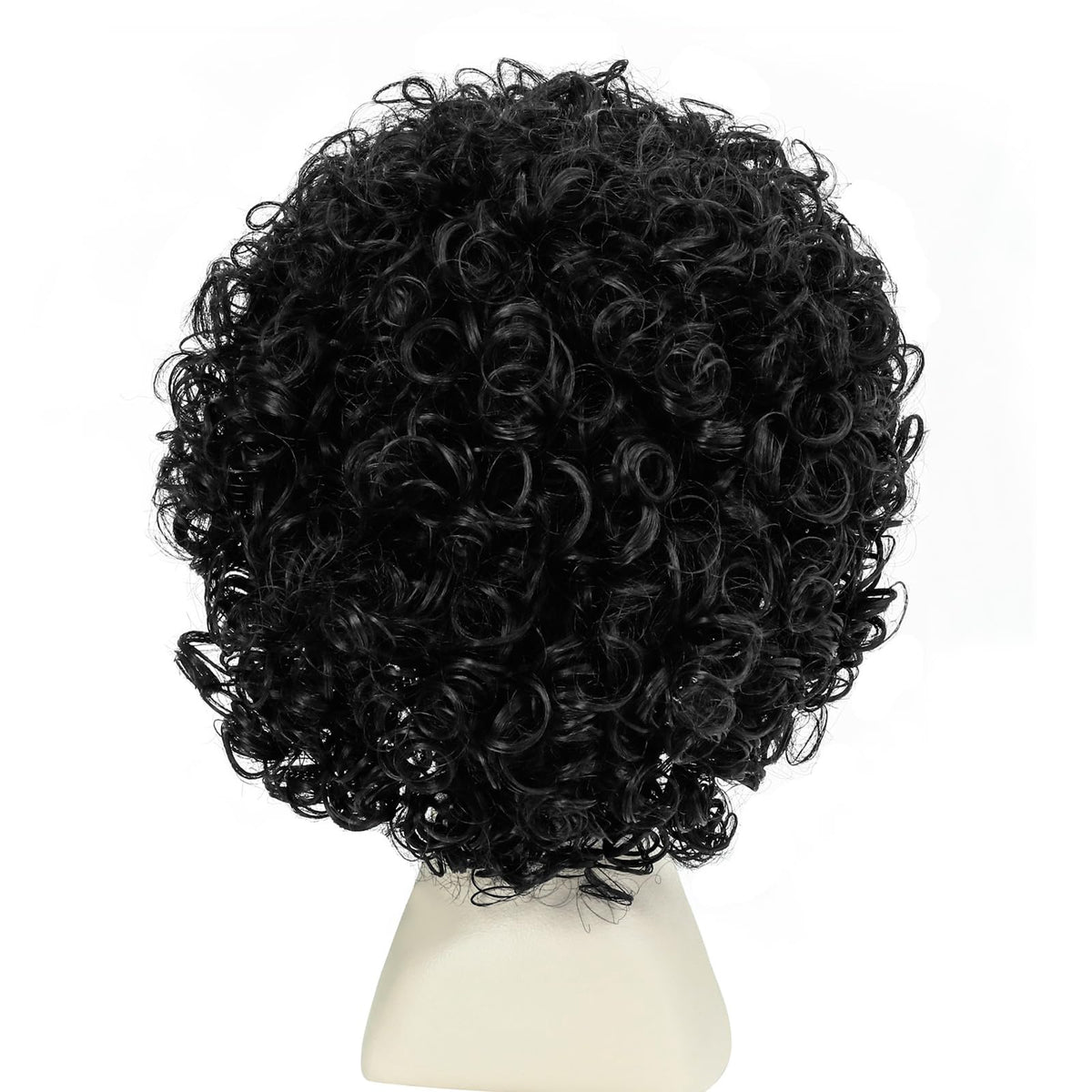 incohair Kids Wig 70s 80s Short Curly Black Wig for Girl and Boy Rock Cosplay Costume Hair Soft Breathable Synthetic Fibers Daily Fashion Party Wig Unisex