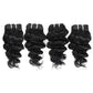 JTdebade Deep Wave Human Hair bundles 10 Inch 12A Grade Brazilian Human Hair 100% Virgin Weave Bundles Human Hair for Black Women (10'' 10'' 10'' 10'')