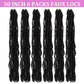 6 Packs Soft Locs Crochet Hair Pre Looped Faux Locs Crochet Braids Goddess Locs Dreadlocs Synthetic Hair For Black Women (1B, 30 Inch (Pack of 6))