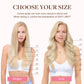 GOO GOO Clip in Hair Extensions Real Human Hair, Remy Human Hair Extensions Clip ins for Women, Natural Human Hair, 14inch 120g 7Pcs, 17/22/60 Balayage Ash Blonde to Golden Blonde and Platinum Blonde