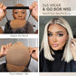 Glueless Ombre Platinum Blonde Bob Lace Front Wigs Human Hair 5x5 Pre Plucked Pre Cut Throw On and Go 4/60 Ash Blonde Wig Human Hair with Dark Roots Short Straight Wigs for Women 10 Inch 180%
