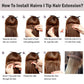 Hairro Pre Bonded Fusion Hair Extensions Remy Keratin Beads Invisible Itip Real Human Hair Extension Stick Tipped Glue Hairpiede Salon Quality I Tip Hair For Women 16" 100 Strands 50g #02 Dark Brown