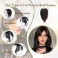 ISTGIFT Hair Toppers for Women Real Human Hair, Bangs Hair Clip 360° 3D Hair Toppers for Women No Bangs Top Hair Extensions, Hair Topper Hair Pieces for Women Daily (Honey Blonde Mixed Light Brown)