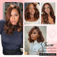 Afribye Brown Wig Human Hair 200% Density 13x6 Body Wave Lace Front Wigs Human Hair Pre Plucked Short Wigs for Black Women Glueless Frontal Wig Human Hair Loose Wavy 12 inch