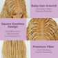 SUPERNOVA 36 Inches Full Lace Boho Box Braided Wig T274/614# Ombre Blonde Synthetic Braids Wig With Baby Hair Bohemian Long Highlight Square Knotless Braided Wigs For Black Women (36 Inch)