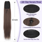 ORSUNCER Drawstring Ponytail Extension, Long Straight Pony Tails Hair Extensions Natural Soft Clip in Ponytail for Women Synthetic Hairpieces Medium Brown