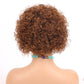 Czrleaty Ombre Ginger Pixie Cut Wigs Human Hair Short Curly Lace Front Wig Ombre Ginger 13X1 Pixie Wig For Black Women 150% Density