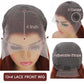 Reddish Brown Lace Front Wigs Human Hair Pre Plucked 200% Density Body Wave Auburn Colored Human Hair Wig 13x4 HD Lace Front Wigs Human Hair For Women Lace Frontal Wig 24 inch