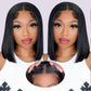 YFOXI Wear and Go Glueless Wigs Human Hair Pre Plukced Pre Cut Bob Wig Human Hair 4x4 Lace Closure Glueless Wigs for Black Women Straight Lace Front Wigs for Beginner Bob Wig (12Inch)