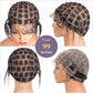 Suntefic Braided Wig Cap With Baby Hair Crochet Wig Cap For Crochet Braids Hair Glueless Double Full Hd Lace Wig Caps For Black Women (Black-99)