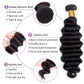 Beaushine Human Hair Bundles Loose Deep Wave Bundles and Closure (14 16 18+14) 10A Brazilian Loose Wave hd Lace Closure with Unprocessed Brazilian Raw Virgin Human Hair Quick Weave Bundles