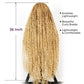 SUPERNOVA 36 Inches Full Lace Boho Box Braided Wig T274/614# Ombre Blonde Synthetic Braids Wig With Baby Hair Bohemian Long Highlight Square Knotless Braided Wigs For Black Women (36 Inch)