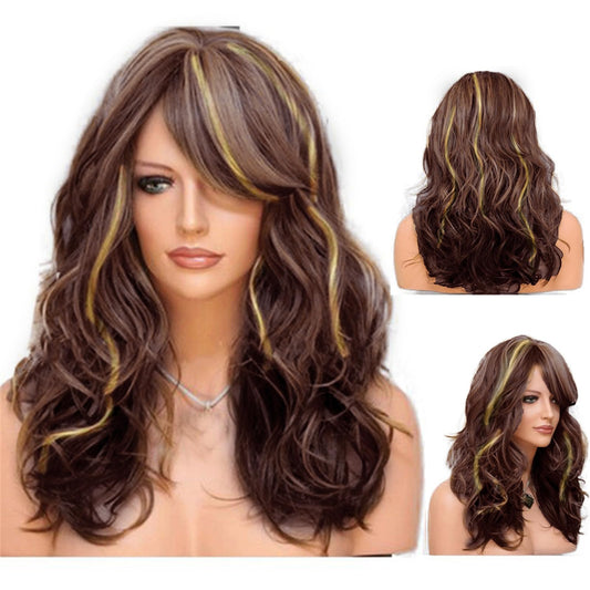 Water Wave Lace Front Wigs,Lace Front Wigs Human Hair Full Lace Wig Purple Wig Glueless Wigs Cosplay Parties