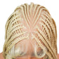 SUPERNOVA Blonde Full Lace Boho Braided Wig 613# Colored Synthetic Hair Box Braids Wig With Baby Hair Special Top Design Transparent Lace Long Highlight Knotless Braided Wigs For Black Women 36 Inch