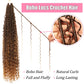 Soft Boho Locs Crochet Hair for Black Women-30 Inch 8 Packs Goddess Faux Locs Crochet Human Hair Feeling Pre Looped with Curly Ends Curly Ends (T27, 30 Inch(Pack of 8))