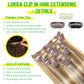 LORIEN Clip in Hair Extensions Real Human Hair, Remy Human Hair Extensions Clip ins for Women, 100% Natural Human Hair, Double Weftm, 22inch 110g 8Pcs, #16/22 Light Blonde to Golden Blonde