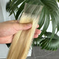 Aorbige 2x6 Long Deep Parting HD Swiss Lace Melt Skin Lace Closure Raw Hair Materials Straight Style Much Fuller with Natural Hair Line Human Hair Natural Black Color (14inch, HD 2x6 613 lace closure)
