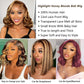 Douyin Honey Blonde Bob Wig Human Hair 16 Inch 13x4 Body Wave 4/27 Highlight Ombre HD Lace Front Wigs Human Hair Pre Plucked Glueless Lace Frontal Bob Wigs for Women