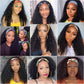 Celiarita Deep Wave Headband Wig Human Hair Chocolate Brown Machine Made None Lace Front Wigs #4 Colored Brazilian Virgin Curly Headband Human Hair Half Wigs for Black Women 14inch