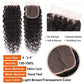 QTHAIR 14A Water Wave Transparent HD Lace Closure 4x4 Lace Closure Free Part Closure Water Wave Human Hair Closure 14" #1b 150% Density Unprocessed Wet and Wavy Virgin Human Hair Lace Frontal Closure