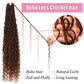Soft Boho Locs Crochet Hair for Black Women-30 Inch 8 Packs Goddess Faux Locs Crochet Human Hair Feeling Pre Looped with Curly Ends(T30, 30 Inch(Pack of 8))