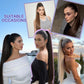 ORSUNCER Drawstring Ponytail Extension, Long Straight Pony Tails Hair Extensions Natural Soft Clip in Ponytail for Women Synthetic Hairpieces Medium Brown