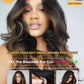 Sunber Ombre Highlight Brown Body Wave Human Hair Glueless Balayage Wigs Pre Cut 7x5 HD Lace Front with Elastic Drawstring 150% Density Put On and Go Pre Plucked Pre Bleached Invisible Knots 24Inch