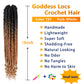 6 Packs Goddess Locs Crochet Hair, 18 Inch Straight Faux Locs Crochet Braids, Pre-Looped Curly Soft Synthetic Ombre Braiding Hair Extensions for Black Women(18 Inch, 6 Packs, 1B/27#)