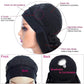 SWEETGIRL Curly Headband Wig Human Hair Wigs for Women Short Curly Bob Headband Wigs Ready to Wear and Go Glueless Half Wig 150% Density Natural Black 6 Inch