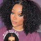 ISEE M-Cap Kinky Curly Wear Go Glueless Wigs Human Hair Pre Plucked Pre Cut Bleached Knots 9x6 HD Lace Glueless Human Hair Wigs For Women 20 Inch
