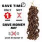 14 Inch Wavy Gypsy Locs Crochet Hair 6 Packs Brwon Goddess Faux Locs Crochet hair African Roots Synthetic Braiding Hair Extensions for Black Women, 30#