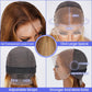 Highlight Ombre 13x4 Lace Front Wigs Human Hair 4/27 Colored Body Wave Honey Blonde 9A Glueless HD Transparent Lace Frontal Wigs for Women 180 Density Human Hair Pre Plucked with Baby Hair 22 Inch